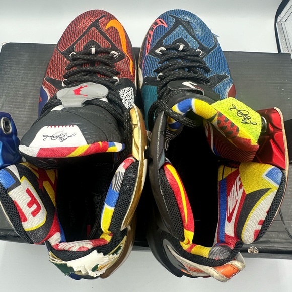 Nike Lebron XII 12 SE WTL What The Lebron James Multicolor Phantom MTLC Cacao 10 - Picture 9 of 14